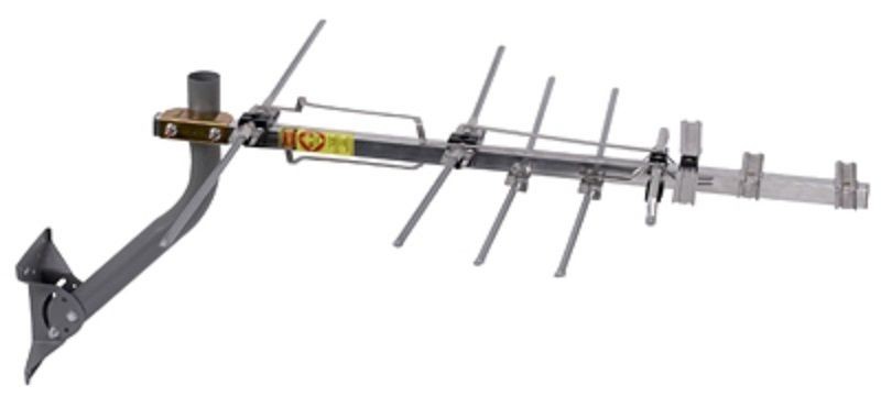 RCA 40 Mile Digital Compact Outdoor Yagi Antenna with Mast & Hardware