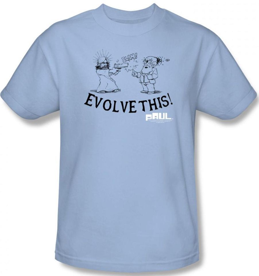 NEW Men Women Ladies Paul Alien Evolve This Darwin Comic Movie T shirt 