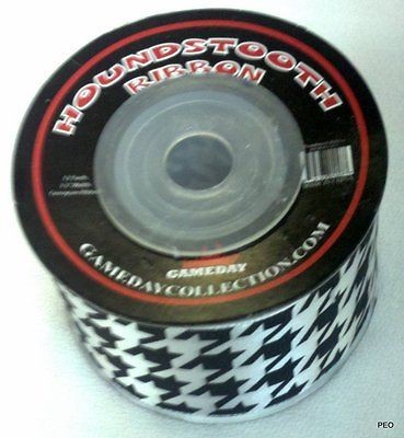 Alabama Crimson Tide Houndstooth Ribbon Bama Roll Tide Bear Bryant