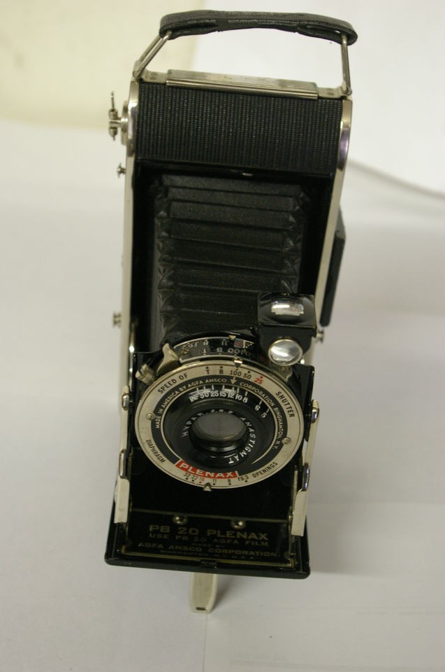 GENUINE AGFA ANSCO PLENAX 6X9 FOLDING CAMERA HYPAR LENS with SHUTTER 