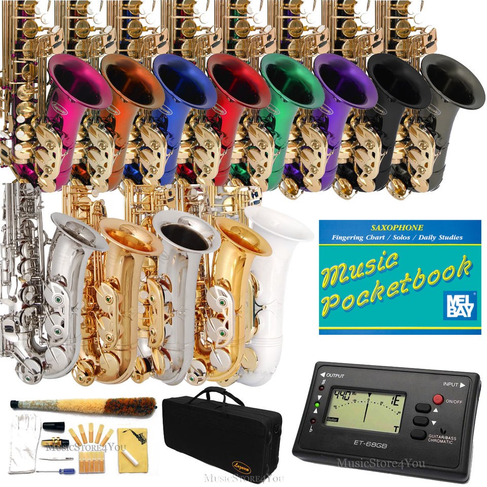 Eb ALTO Sax SAXOPHONE Lazarro+11 REEDS,TUNER,BO​OK,CARE KIT~Best 4 