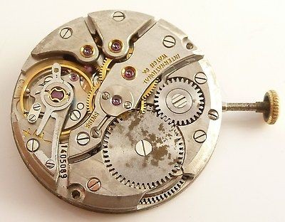 IWC International Watch Co. Wristwatch Movement Cal. 401   Spare Parts 