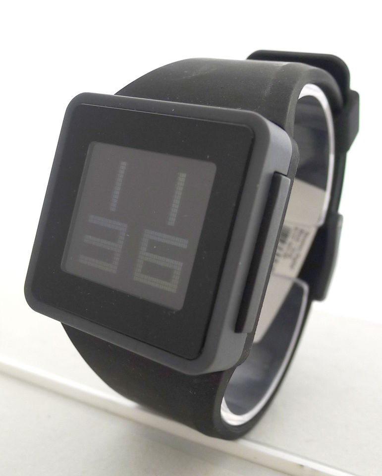 Nixon A137 007 Newton Digital Black Watch A137007 Rubber Silicon