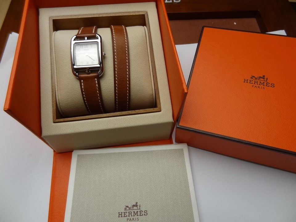 AUTH Hermes CAPE COD PM Double Tour Ladies Watch