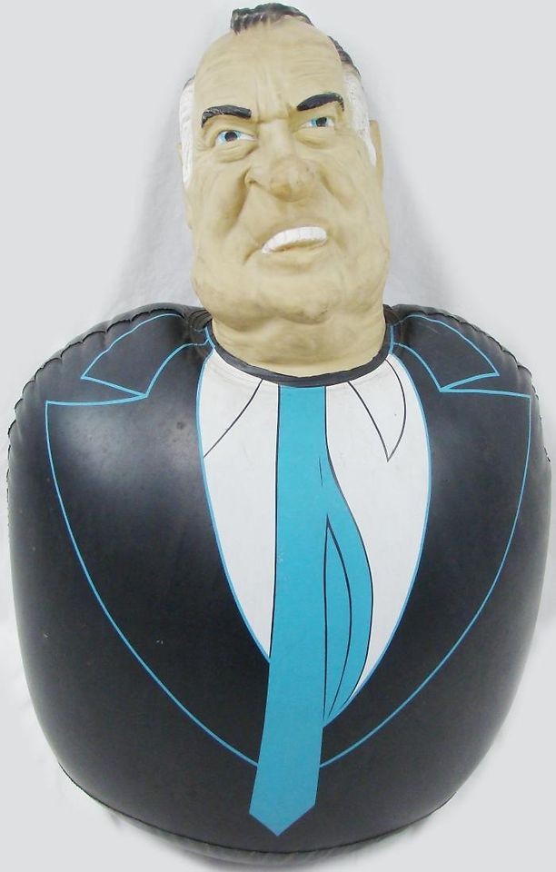 Vintage Richard Nixon Inflatable Punching Bag Blow up Doll Old Bop