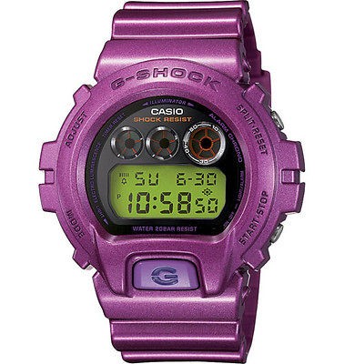   New Casio G Shock DW6900NB 4 Purple Resin Quartz Watch with Black Dial