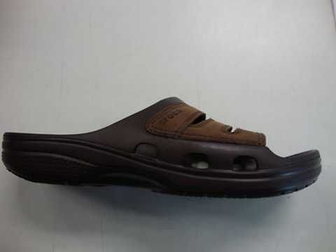 CROCS YUKON SLIDE ESPRESSO/ESPRESSO MENS SLIDE Size 9 M