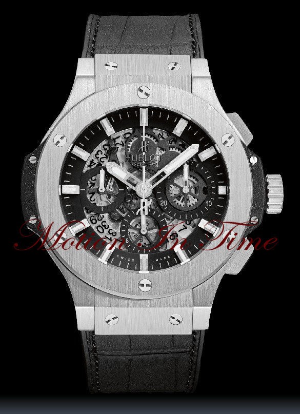 Hublot Big Bang Aero Bang Skeleton w/ Date Stainless Steel REF# 311.SX 