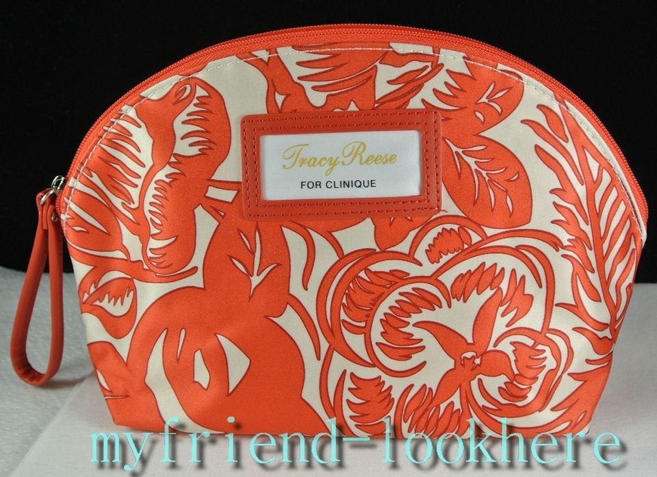 CLINIQUE Floral Cosmetic Makeup Bag by Designer Tracy Reese