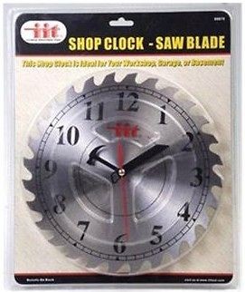 SAW BLADE CLOCK for SHOP 9.5 diameter WORKSHOP garage HOME wall