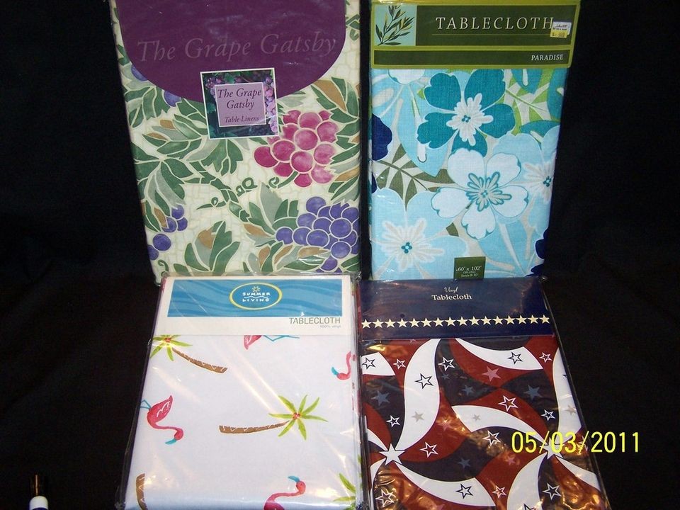 NWT TABLECLOTH CLOTH LINEN NAPKINS MANY SIZES VARIETIES