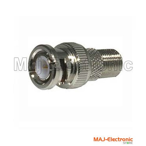 10 x Coaxial F Type Female Jack to BNC Male Connector Adapter   Free 