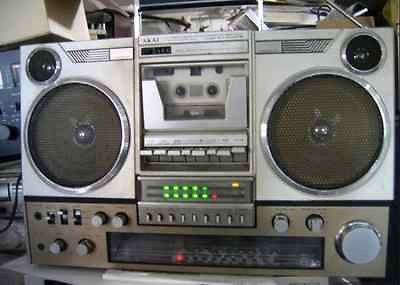 Vintage AKAI AJ 500FS Stereo Boombox Ghettoblaster music