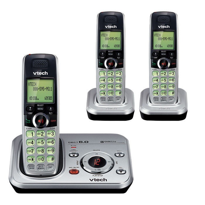   tech Cs6329 3 Expandable Three Handset Cordless Phone System