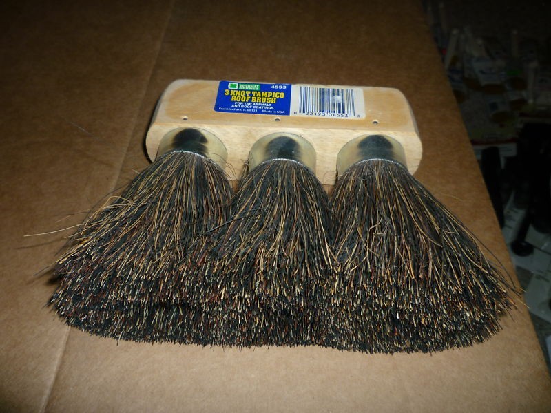   4553 3 Knot Tampico Brush For Tar Ashphalt Roof Coatings USA MADE