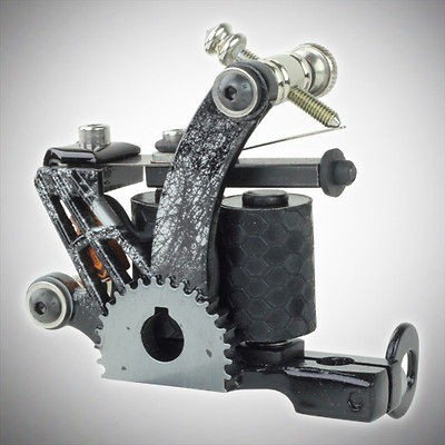   Pro Tattoo Machine Gun Custom Handmade Liner Shader Dual 10 Wrap Coils