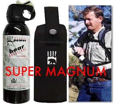 UDAP Super Magnum Bear Spray With Chest Holster 18CP