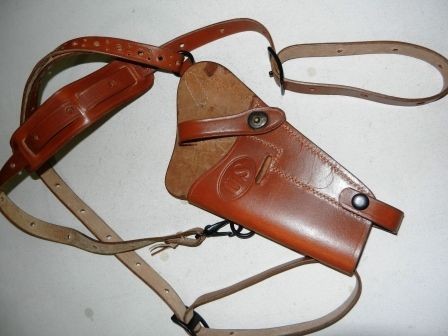 LEFT HAND U.S. WWII COLT 45 M 7 SHOULDER HOLSTER   BROWN