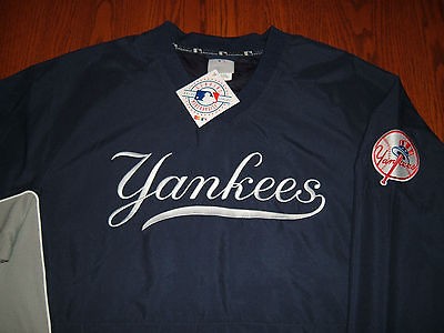 NWT MLB NEW YORK YANKEES PULLOVER WINDBREAKER JACKET MENS LARGE