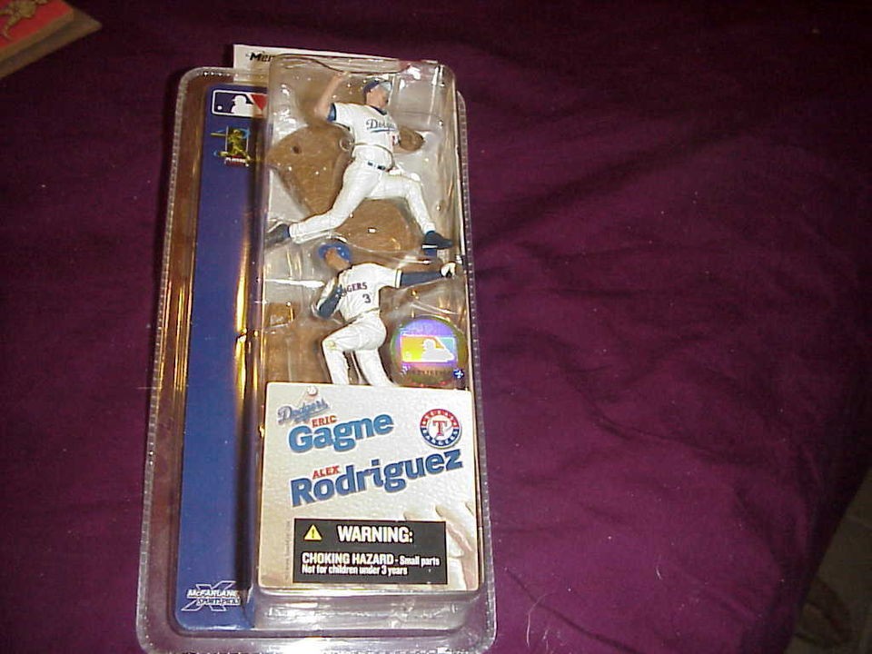 MCFARLANE 3 MLB MINI 2 PACK**ERIC GAGNE(DODGERS) & ALEX RODRIGUEZ 