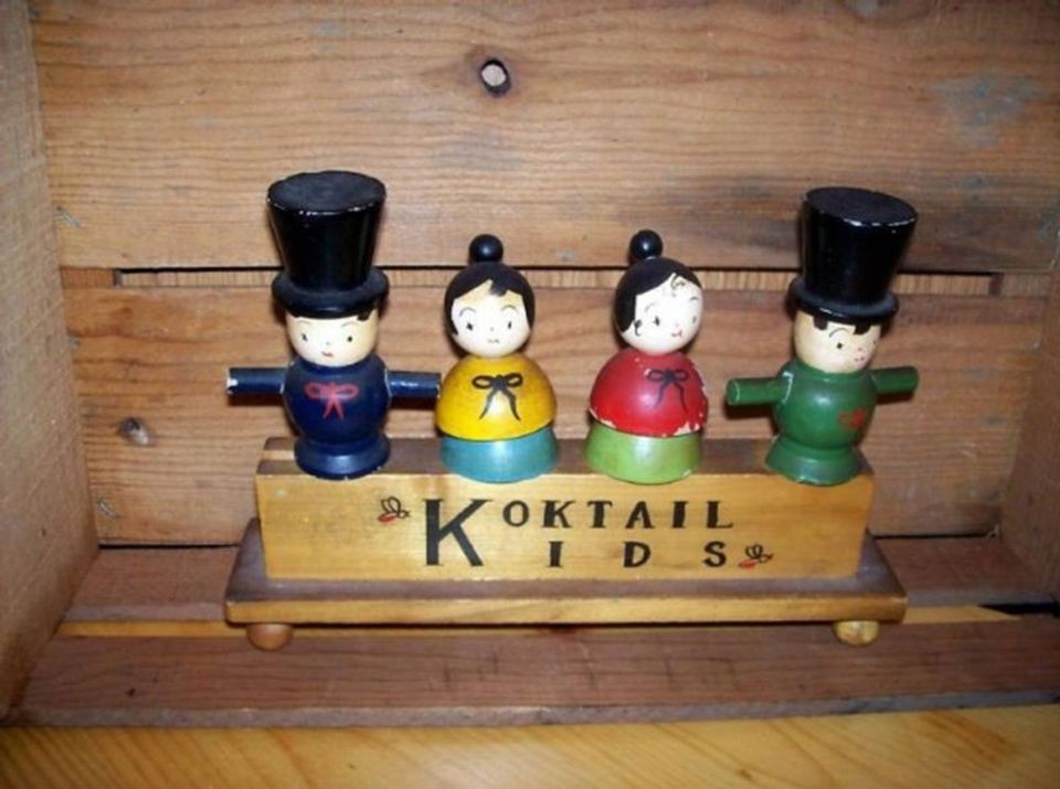 Vintage Bar Ware Wine Corks Bottle Opener Koktail Kids