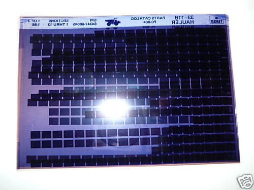 Terex Parts Manual 3311B Haul Truck Microfiche