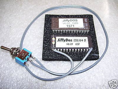 Commodore C128/1571/128D​/1571D JiffyDos rom chip set.