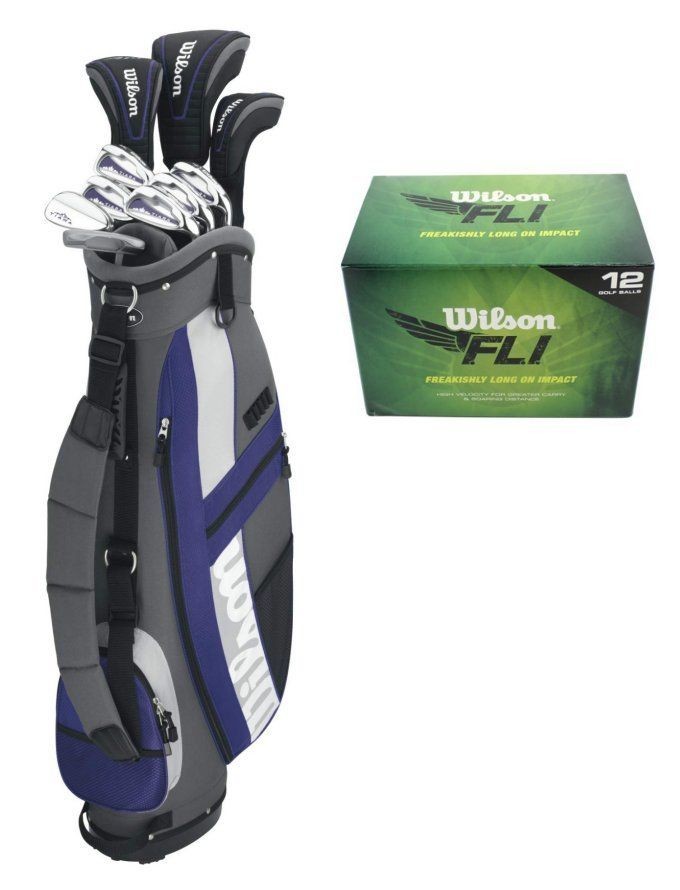   Womens Ladies RH Complete Golf Club Set w/ Bag + 1 Dozen Golf Balls