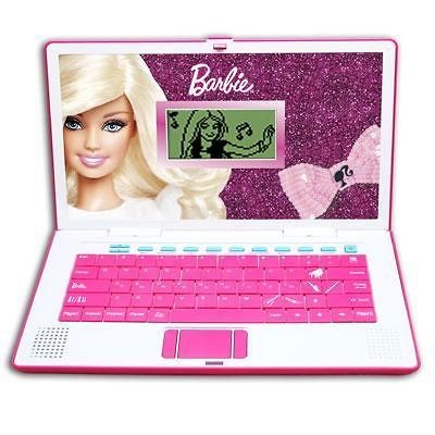 BARBIE B BOOK LEARNER DELUX LAPTOP COMPUTER 50 GAMES