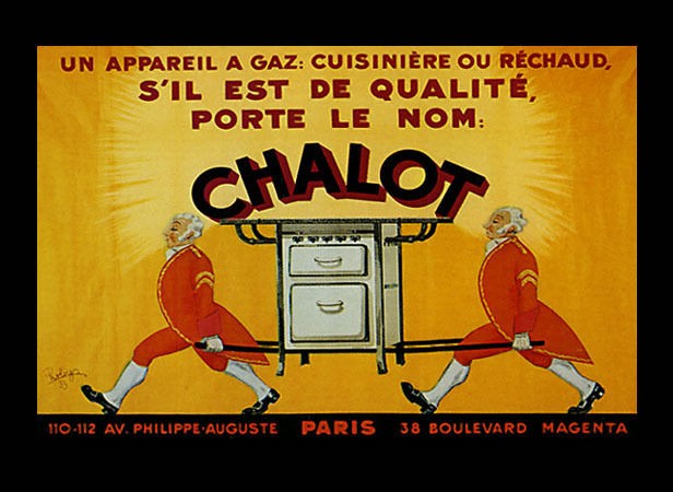 Fashion Modern Stove Chalot Kitchen France French Vintage Poster Repro 