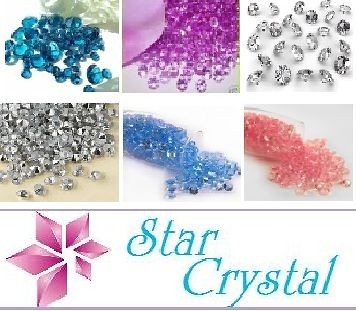 Diamond Confetti Various Colour 1/3CT 4.5mm Wedding Decoration Various 