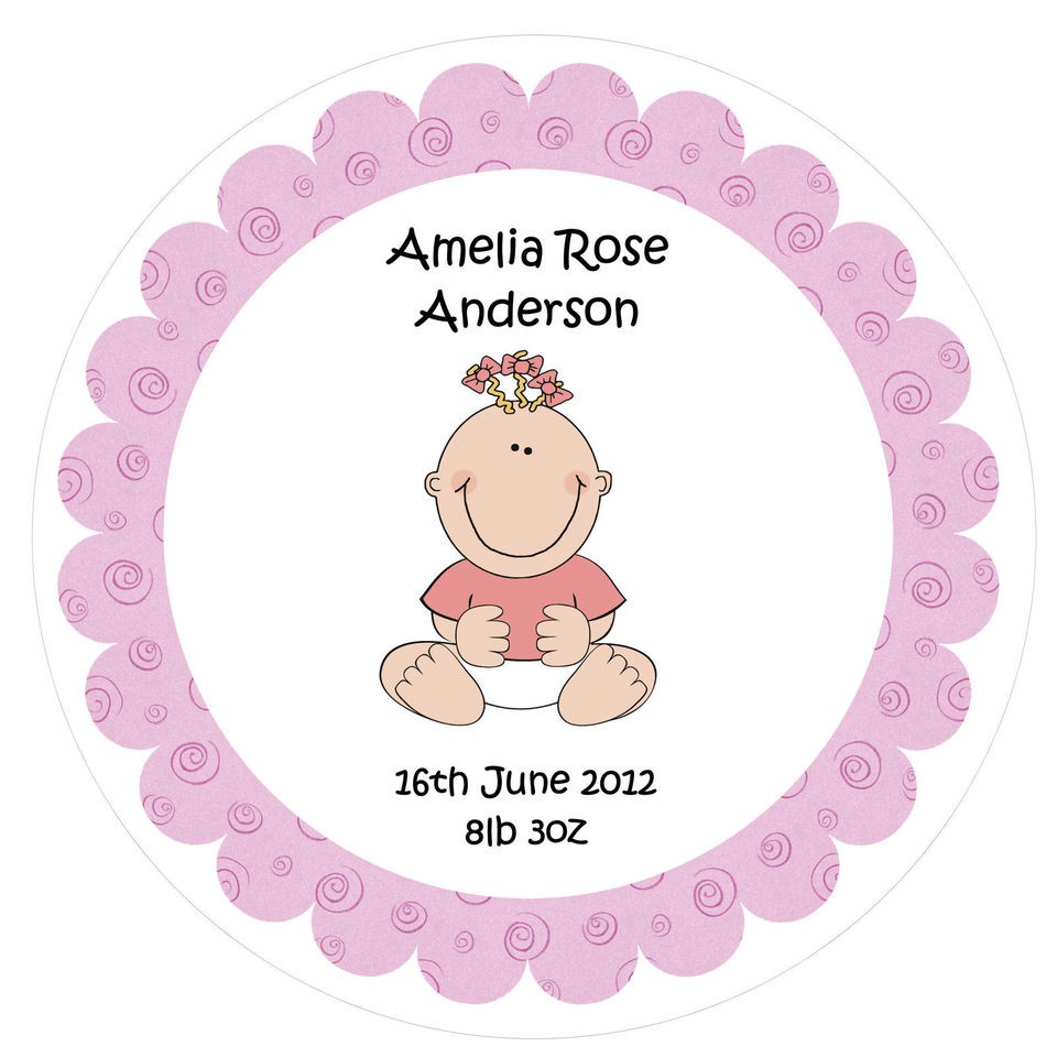 PERSONALISED Edible Cake Toppers   New Baby Boy   Various sizes 