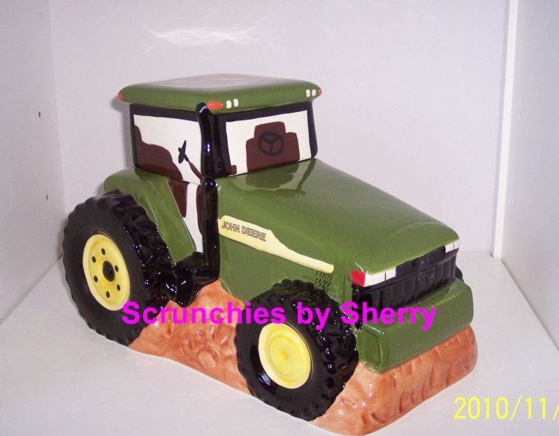 John Deere Tractor Cookies Ceramic Cookie Jar Gibson