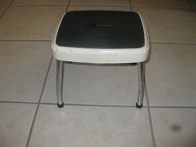 Vintage Cosco Metal Stepping Bench Foot Stool