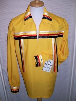   AMERICAN REGALIA TRADITIONAL 4 COLORS CORN YELLOW RIBBON SHIRT XL