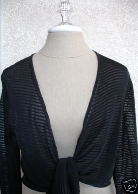  SWE Black Dance Ballet Shrug NEW