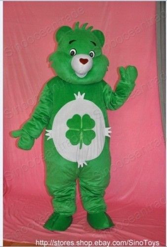 Care Bear Green Mascot Costume Fancy Dress Outfit