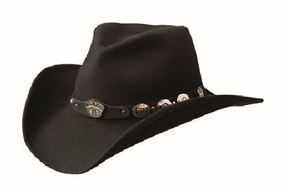   ® JD03 43, Black 100% Crushable Wool Cowboy Hat, Water Repellant