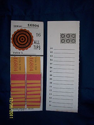 doz.43 Number Sure Tip Board (Nascar) Fund Raising/Raffle​/Bingo