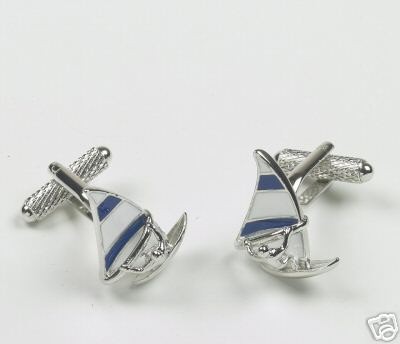 Wind Surfer Cuff Links NEW Sailing Cufflinks 8373