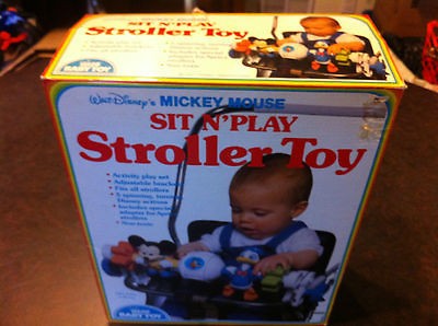 walt disneys mickey mouse  sit n play stroller toy