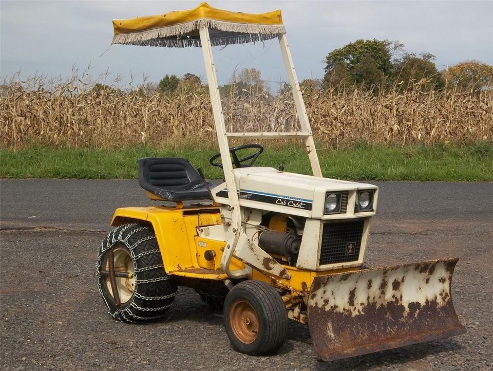 CUB CADET 149 snow plow RARE WINDSHIELD & CANOPY tire chains lawn 