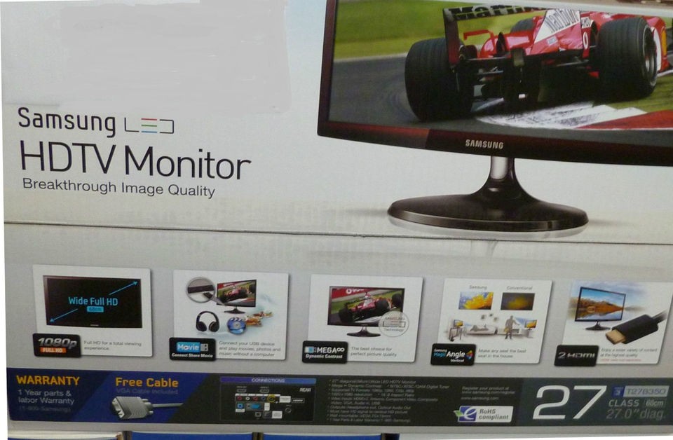   LED LCD TV T27 B350 27 1080p HDTV/Monitor New Unused In Original Box