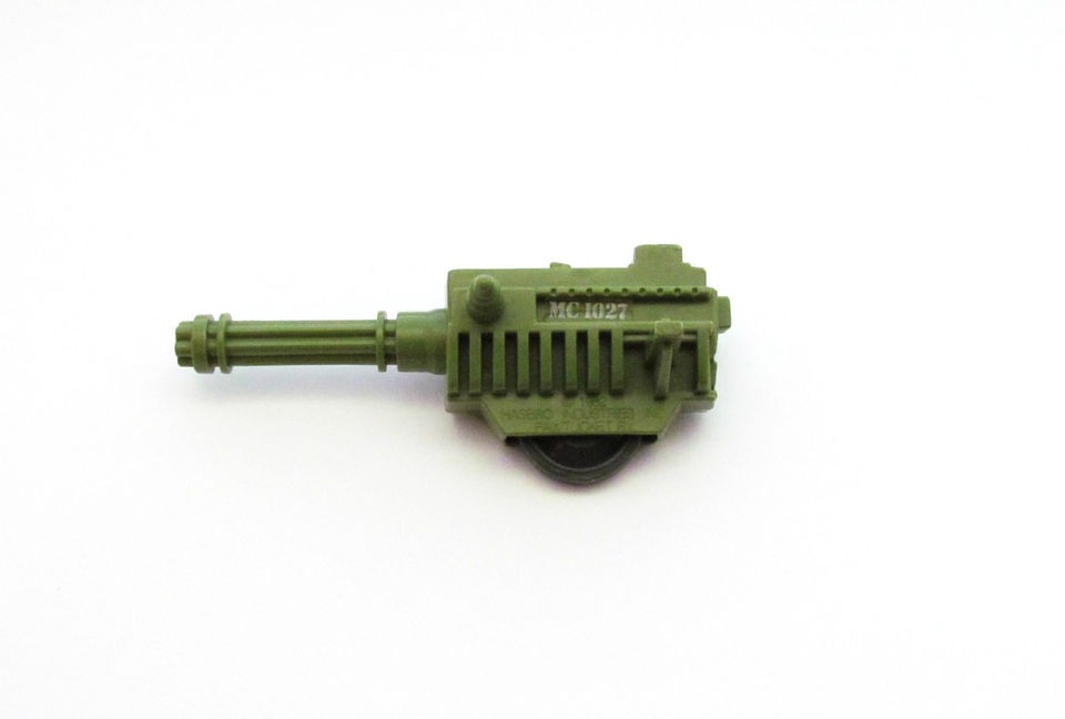 GI Joe Green Gatling Gun Side Cannon for 1982 RAM Motorcycle Vehicle 