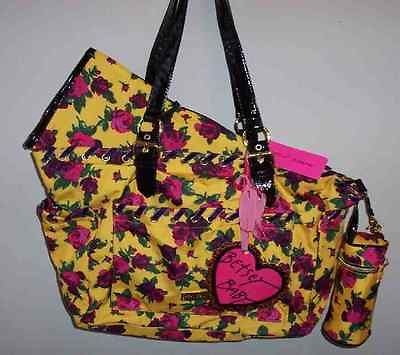   JOHNSON TOTE/DIAPER BAG *TWINKLE TOES YELLOW* BABY BAG SO CUTE