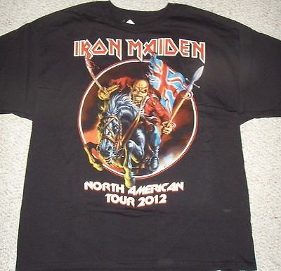   Shirt Maiden England 2012 North AmericanTour W/dates on the backXXL