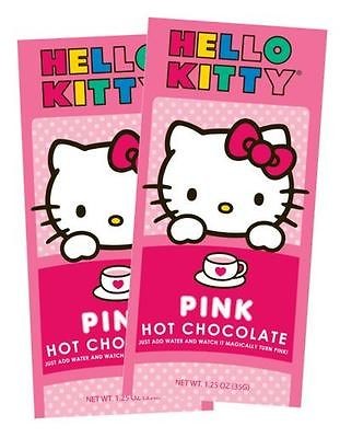 HELLO KITTY PINK HOT CHOCOLATE kid beverage drink Sanrio, Holiday 