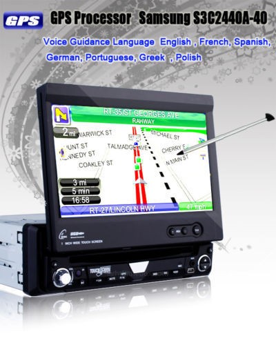 In Dash 7Car Radio DVD Player GPS Stereo 1 DIN SAT NAV