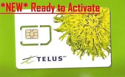   Canada SIM Card for 3G/4G Postpaid or Prepaid GSM Smart Phone NEW