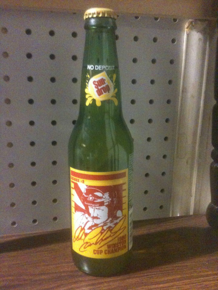 DALE EARNHARDT SUNDROP BOTTLE 1980 WINSTON CUP CHAMPION MINT UNOPENED